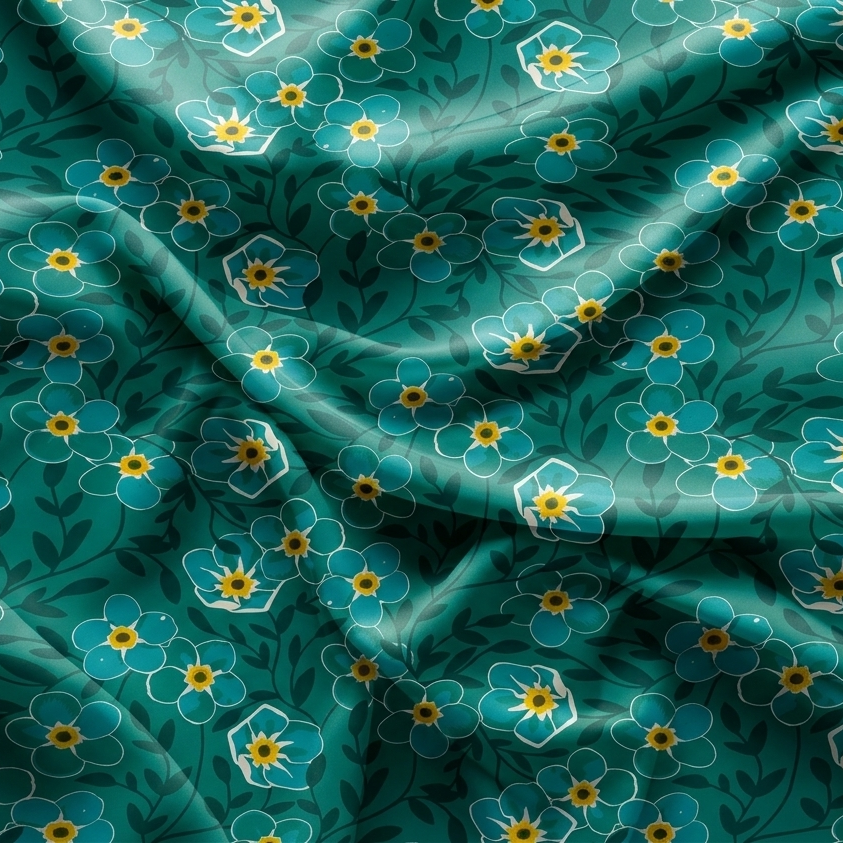 Small Scattered Floral Cotton Fabric