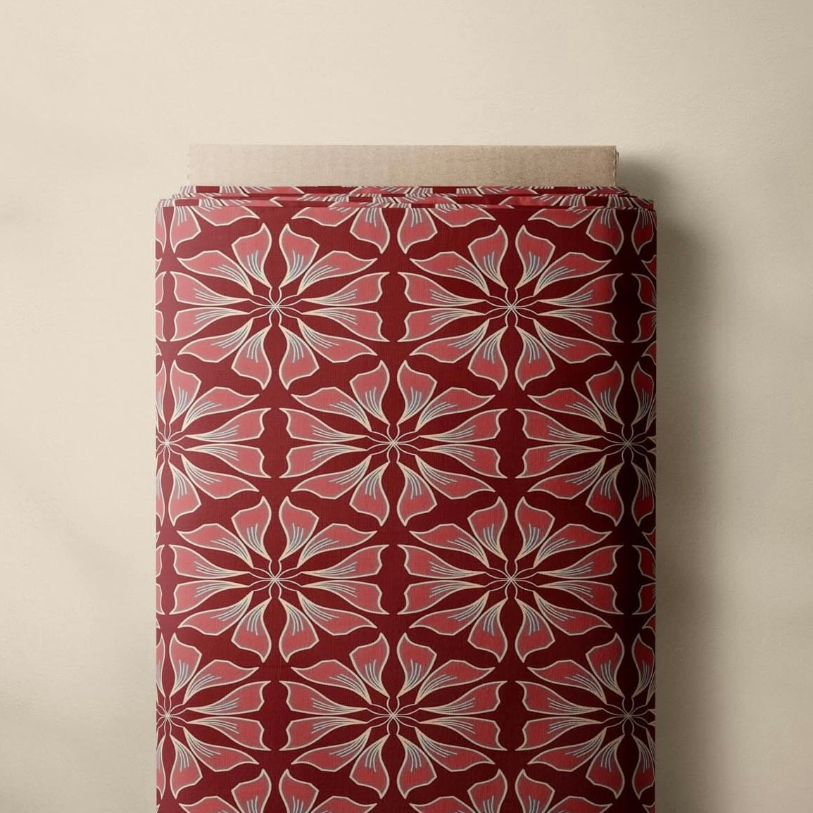 Circular Petal Fan Geometric Cotton Fabric