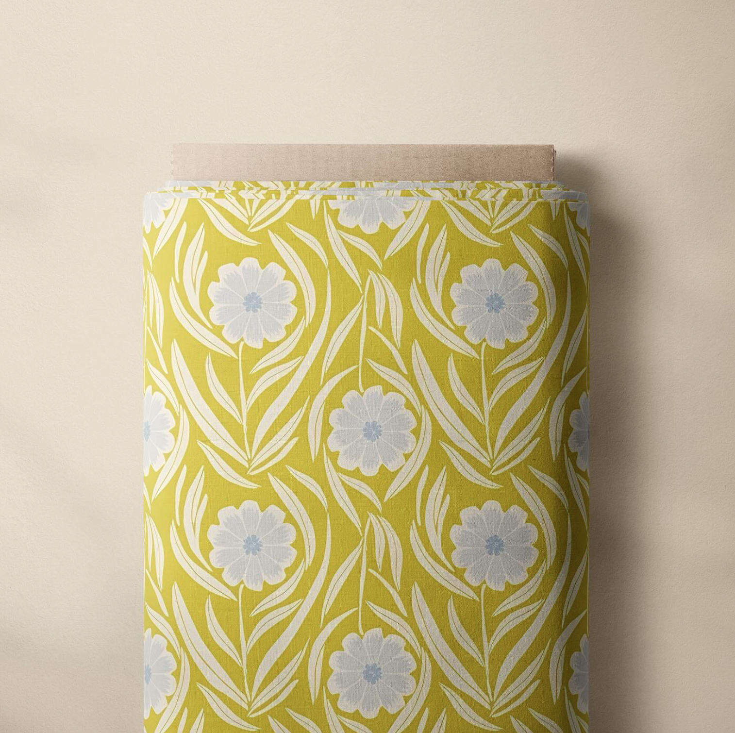 Bold Sunflower Blooms Yellow Cotton Fabric